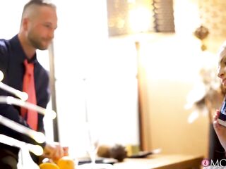 Cheating mother I'd like to fuck calls spouse during the time that screwing hotel bellboy - MAMA XXX