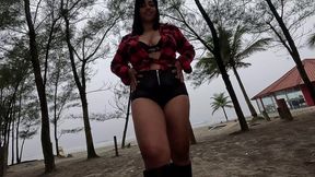 o cowboy arrombou o cuzinho e a buceta da putinha na rua dentro do carro