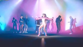3D Blonde Asian Stripper Naked Her Skinny Body Got Fucked so Hard