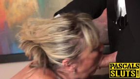 Blonde hooker Alisha Rydes deepthroats and gets fucked hard