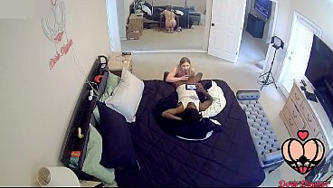Blonde wife caught giving a BBC deepthroat blowjob to the neighbor