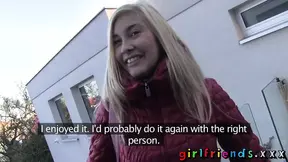 Amazing natural tits meet at shopping mall