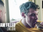 Twisted Muscle Hunk Kyle Fletcher Feeds Cum Filled Pastry to Friend Brock Kniles - DisruptiveFilms