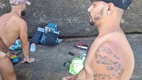 orgia do thaleko na praia - foda completa