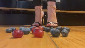 Crushing Blueberries, Popping Grapes (Sexy Heels Version)