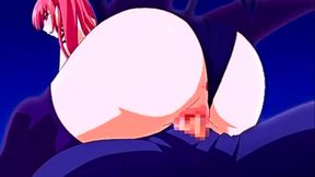Big-Ass Demon Girl Rides Cock in Anime Style for Ecstatic Orgasm