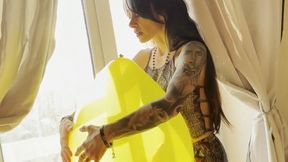 Mishel teaches partner about balloon fetish Part 2 full english subs