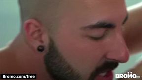 BROMO Tattoed Hunk anal fucks inked bottem