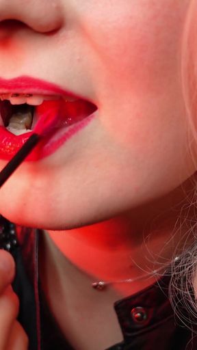 Spectacular moment from &quot;ASMR lipstick process&quot;