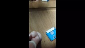 excited teen sucks a dildo for the first time