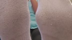 Ignoring you with white nike socks