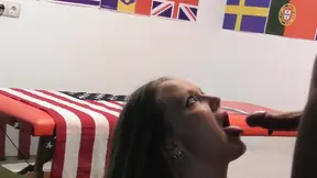 Hunky stud fucks teen girl hard and makes her squirt