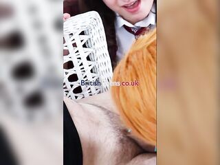 Ellie And Victoria Greene Suck Their Teacher's Knob In Their Uniforms