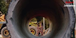 Threesome sex in a Indian construction site with colleagues