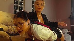 The Strict Teacher Punishes Her Student 18+ By Spanking Her