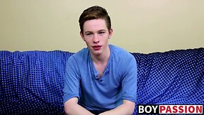 Adorable twink guy Nico Michaelson gets horny and wanks it