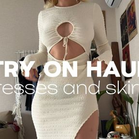 Try on haul dresses and skirts