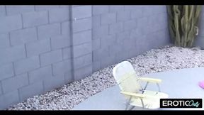 Terrasse Temptation with German Housewife