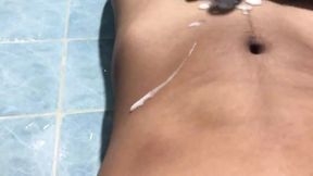 Indonesian boy bigdick muscle jerk in bathroom