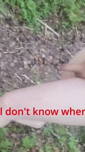 walking naked in the woods and throws away all my clothes (almost got caught)   Clip 1
