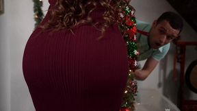 step-mom richelle ryan seduces step-son johnny with sexy christmas lingerie suprise