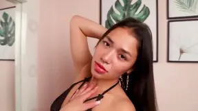 Sexy Brunette Lingerie Chick Showcases Natural Tits And Hot Ass