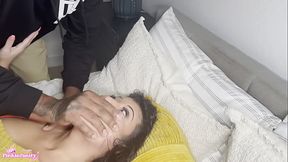 Hot Stepmom Fucks Stepson &amp_ Dad Joins After Catching Them