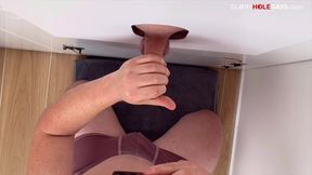 His First Gloryhole Experience Ends with a Massive 6-foot Cumshot