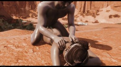 Cinematic lesbian beasts drown in big tits river adventures