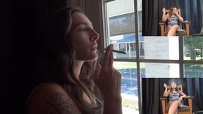 Krystal Chokes On Nicotine