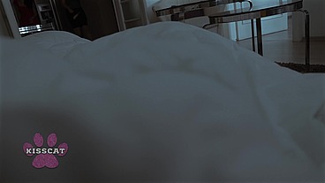Accident Cum Inside while Two Step Sisters Share Room with Step Brother - Kisscat x Foxy Dreams