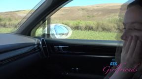 Serena Hill's POV close-up amateur blowjob on vacation