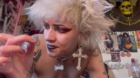 Tiny Man Hides in Glitterqueen1999 S Mouth as She Sucks Her Bfs Cock Giantess Giantess Shrinking Fetish