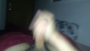 vincent jerking off till cum in bed