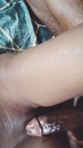 Pussy and Dick in Door Sex Play