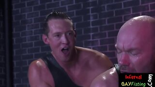 Gay bear pumped full of fist extremely deep