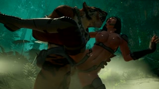 Hungry Monster x White Slut 3D