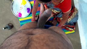 Special Holi with Husband&#039;s Friend.