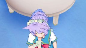 Cinnamon - 3D Hentai features big boobs and a tail