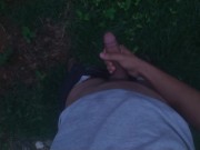 couldn't wait to get home, had to jerk off in a random place.