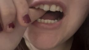 Biting My Own Fingers And Leaving Marks