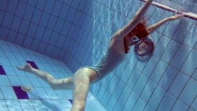 Libuse the girl in striped body suit