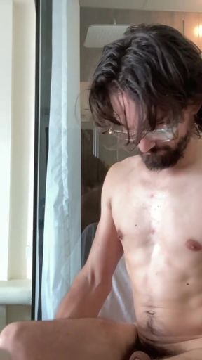Emotional moment from &quot;Guy With Cerebral Palsy and A Big Dick Jacks Off Infront Of A See-Through Bathroom in Hotel&quot;