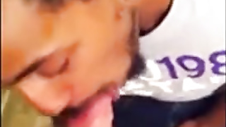 Horny Black Dred Sucks White Redhead Dick 3