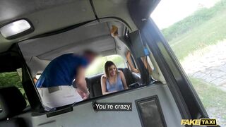 Fake Taxi Penelope Cum rides a huge cock deep inside her wet tight pussy