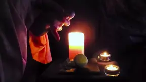 Rikki Ocean Enjoys a Romantic Candlelight Cum-covered Dessert