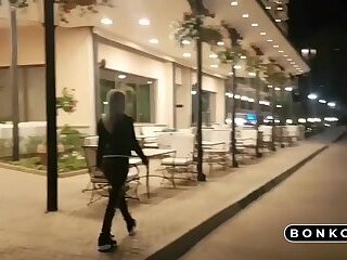 Risky Public Fuck and Blowjob with a Busty Blonde Amateur