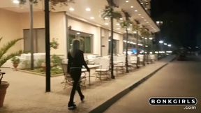Risky Public Fuck and Blowjob with a Busty Blonde Amateur