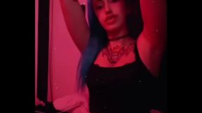 perra caliente otaku sexy de pelo azul hara que se te ponga dura