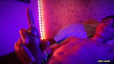 Hot Skinny Twink Magic C Jerking His Big Cock With Oil Shooting A Thick Cum Load